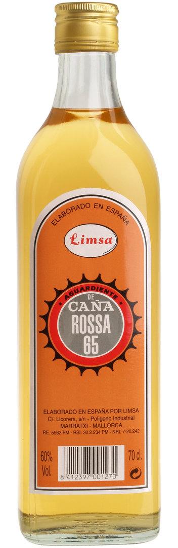 Limsa Cana Rossa 65 Aquadiente de Cana 0,7 l. 60% Vol.