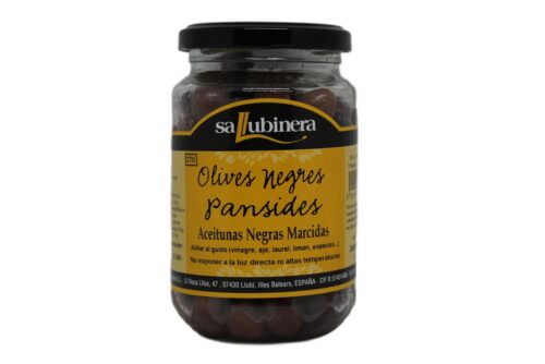 Schwarze Oliven von Sa Llubinera 370 ml., 250 gr.